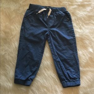 Blue quicksilver pants.